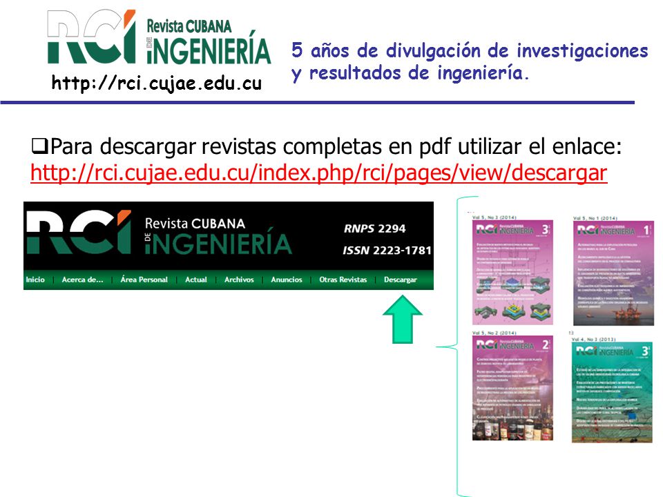 5 años de divulgación de investigaciones y resultados de ingeniería.