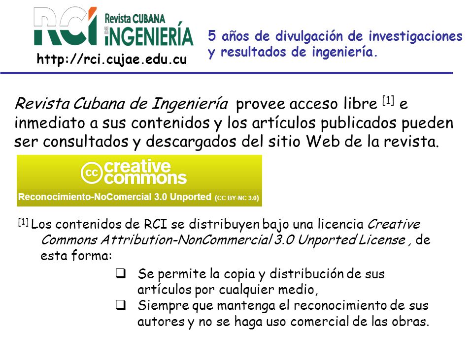 5 años de divulgación de investigaciones y resultados de ingeniería.