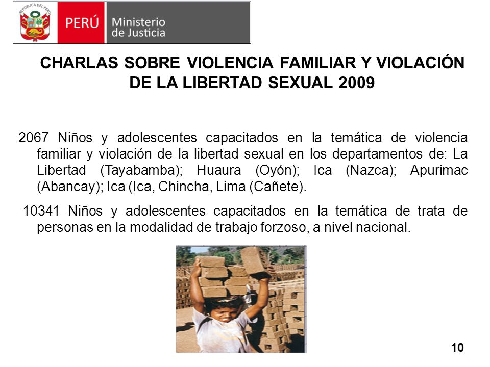 CHARLAS SOBRE VIOLENCIA FAMILIAR Y VIOLACIÓN DE LA LIBERTAD SEXUAL 2009
