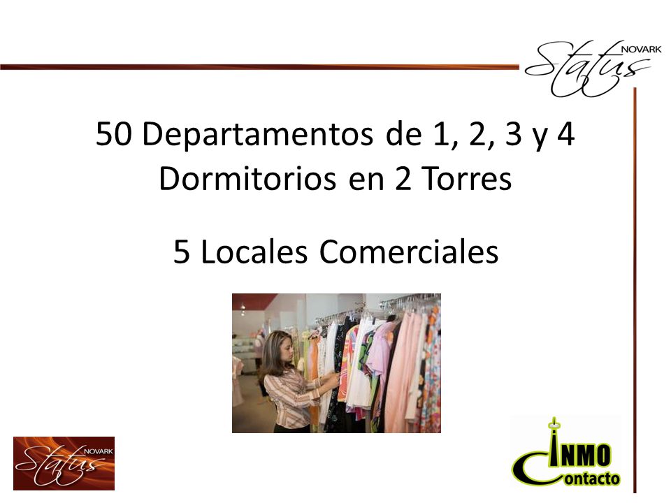 50 Departamentos de 1, 2, 3 y 4 Dormitorios en 2 Torres