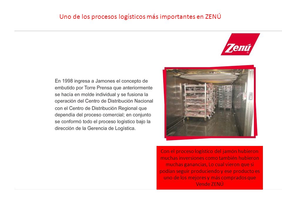 Uno de los procesos logísticos más importantes en ZENÚ
