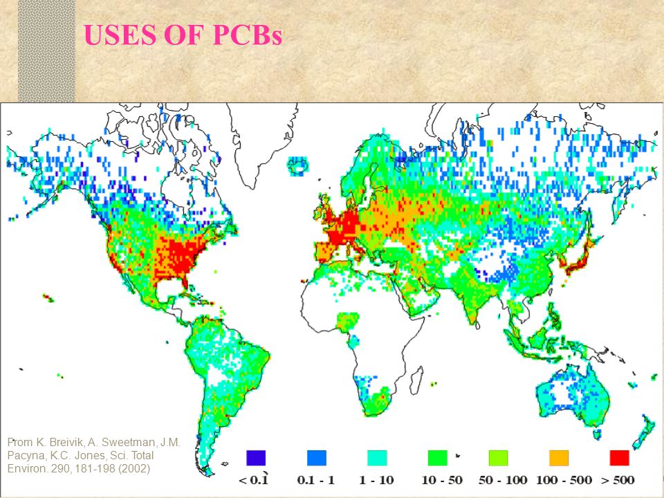 USES OF PCBs From K. Breivik, A. Sweetman, J.M. Pacyna, K.C.
