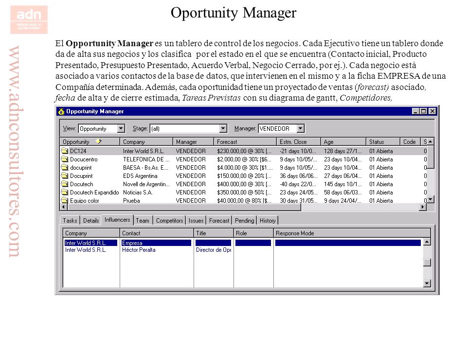 Oportunity Manager