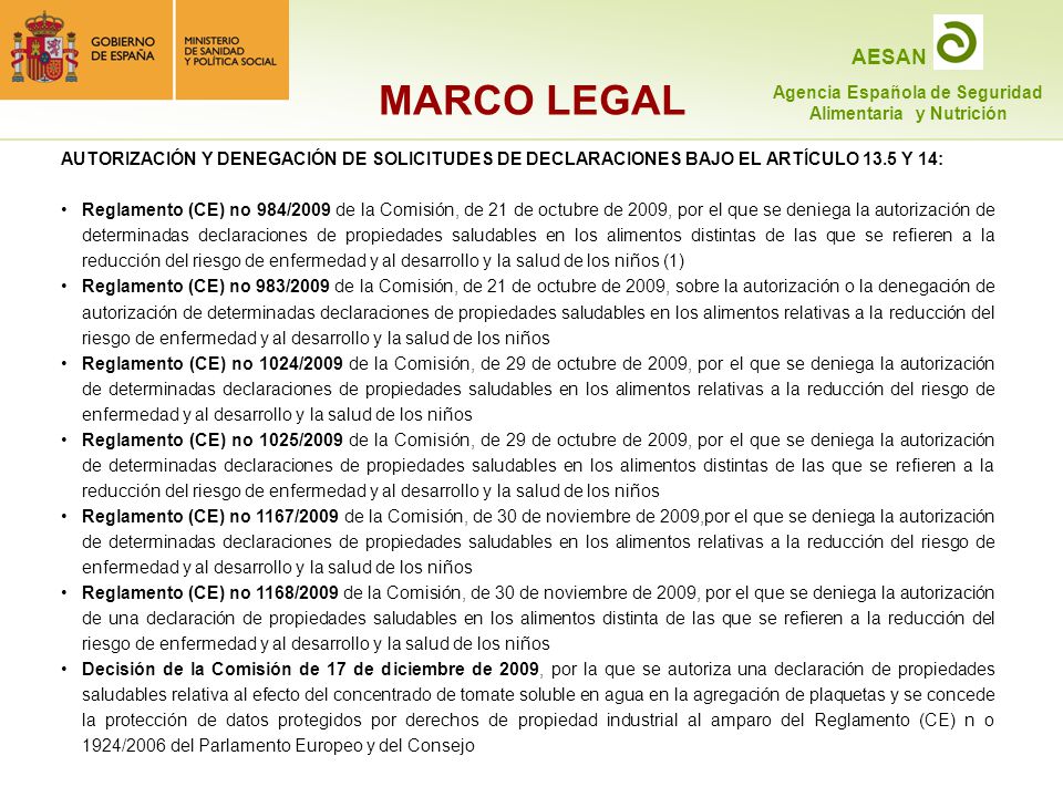 MARCO LEGAL AUTORIZACIÓN Y DENEGACIÓN DE SOLICITUDES DE DECLARACIONES BAJO EL ARTÍCULO 13.5 Y 14: