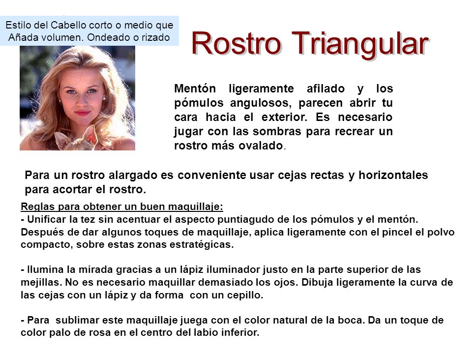 Estilo del Cabello corto o medio que