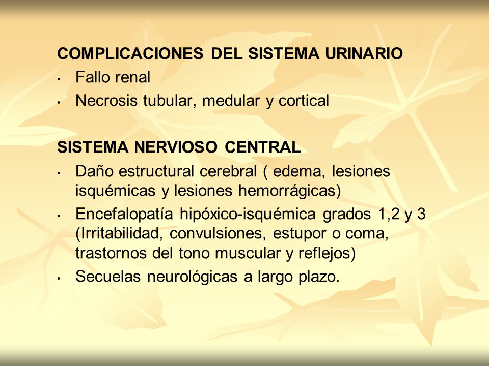 COMPLICACIONES DEL SISTEMA URINARIO