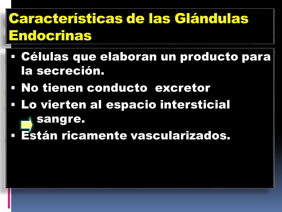 Características de las Glándulas Endocrinas