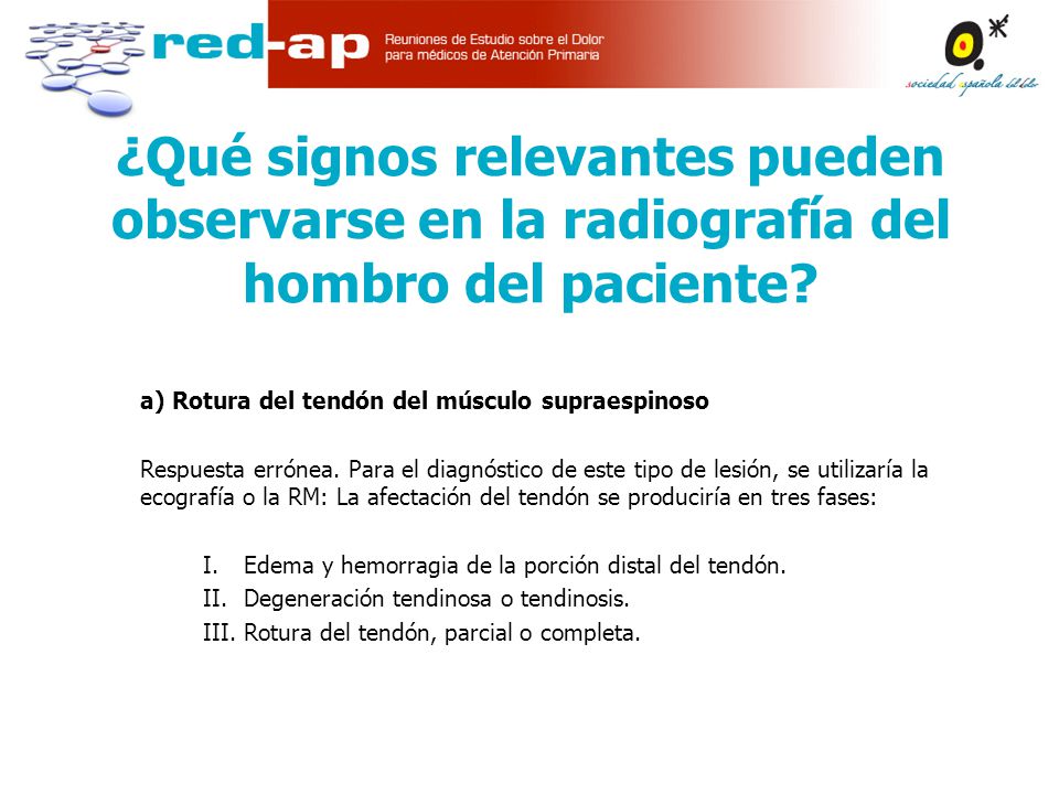 ¿Qué signos relevantes pueden observarse en la radiografía del hombro del paciente