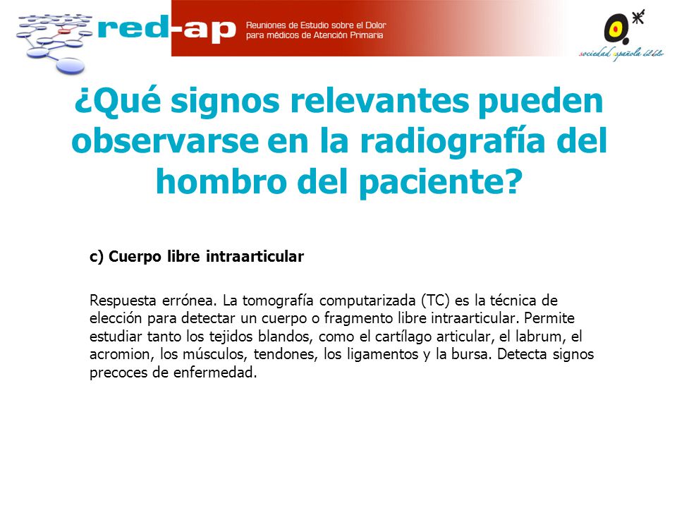 ¿Qué signos relevantes pueden observarse en la radiografía del hombro del paciente