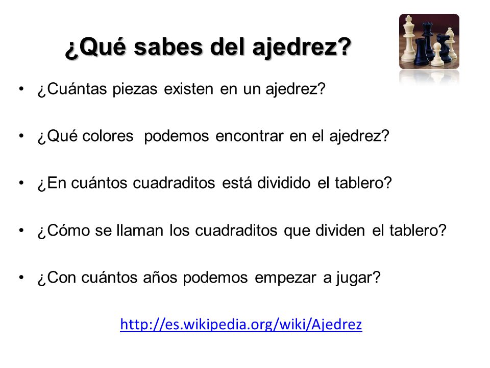 ¿Qué sabes del ajedrez ¿Cuántas piezas existen en un ajedrez