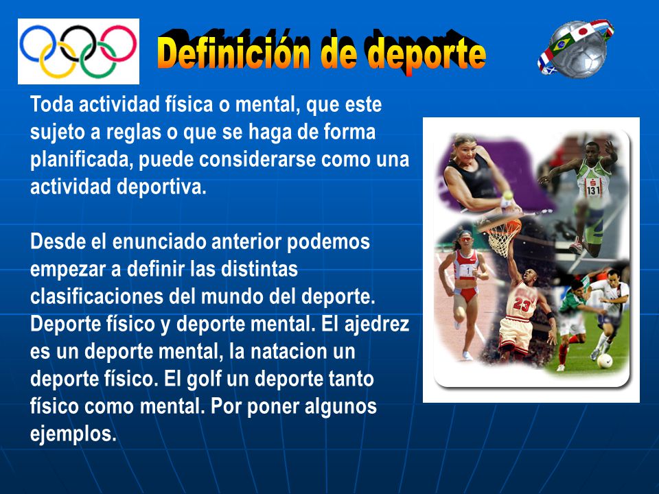 Definición de deporte