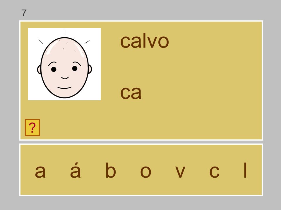 7 calvo ca a á b o v c l