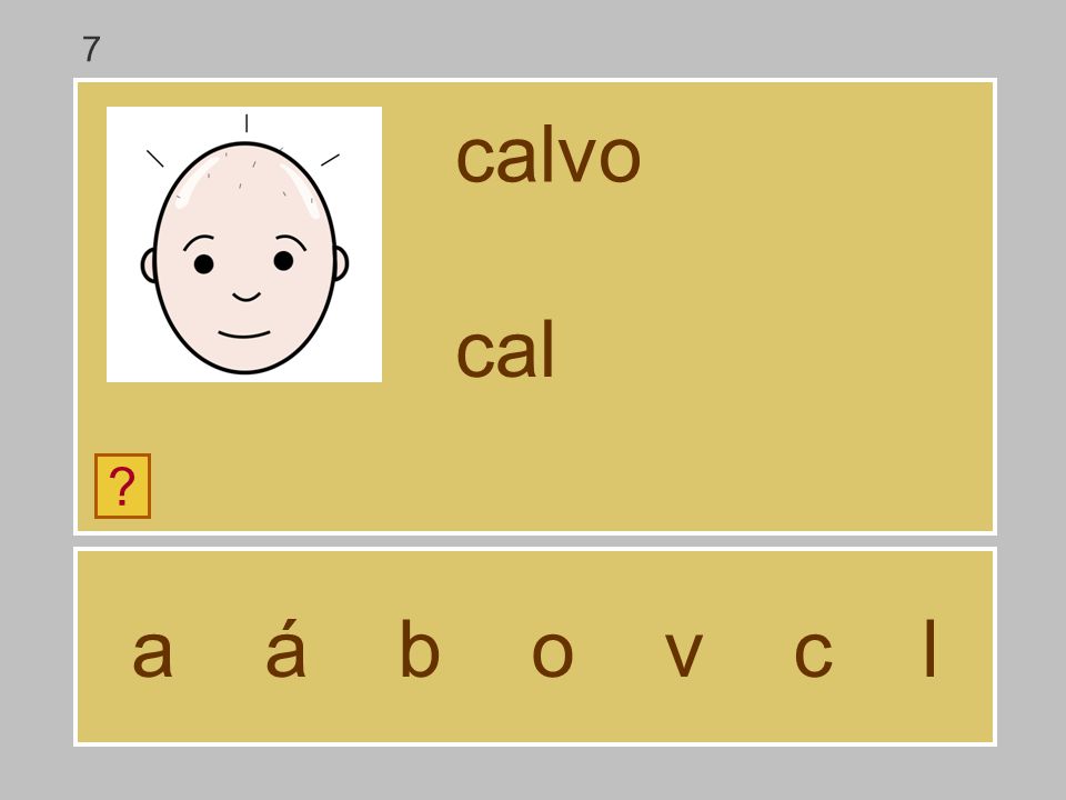 7 calvo cal a á b o v c l