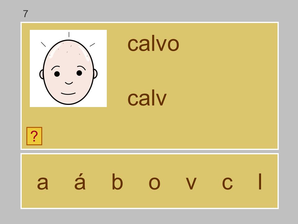 7 calvo calv a á b o v c l