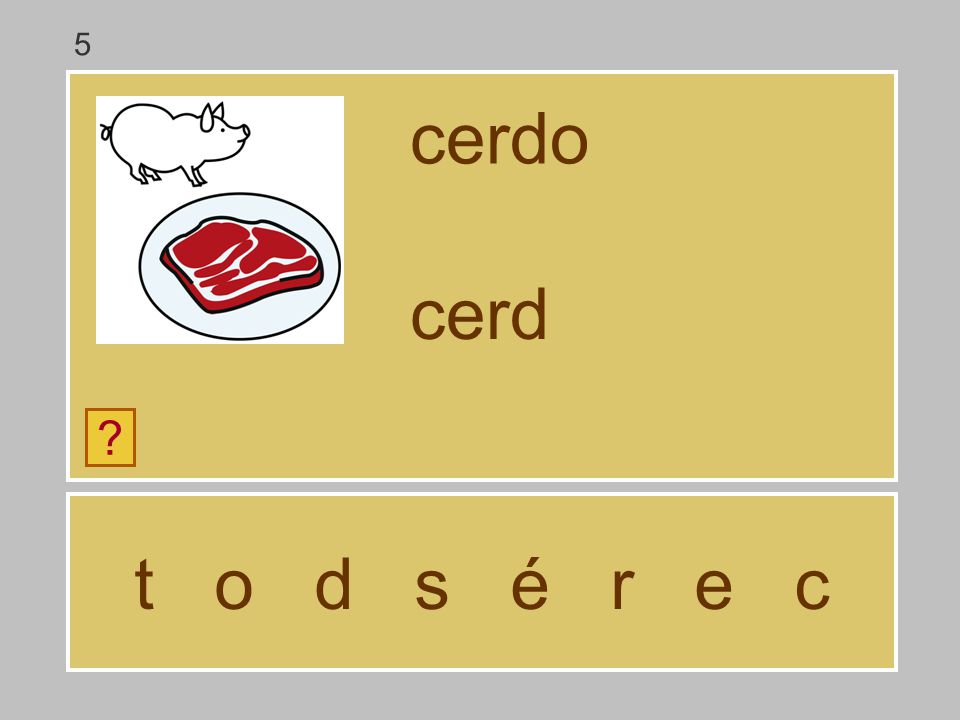 5 cerdo cerd t o d s é r e c