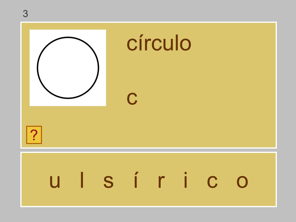 3 círculo c u l s í r i c o