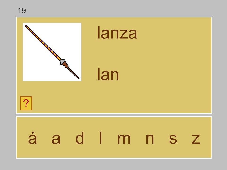 19 lanza lan á a d l m n s z