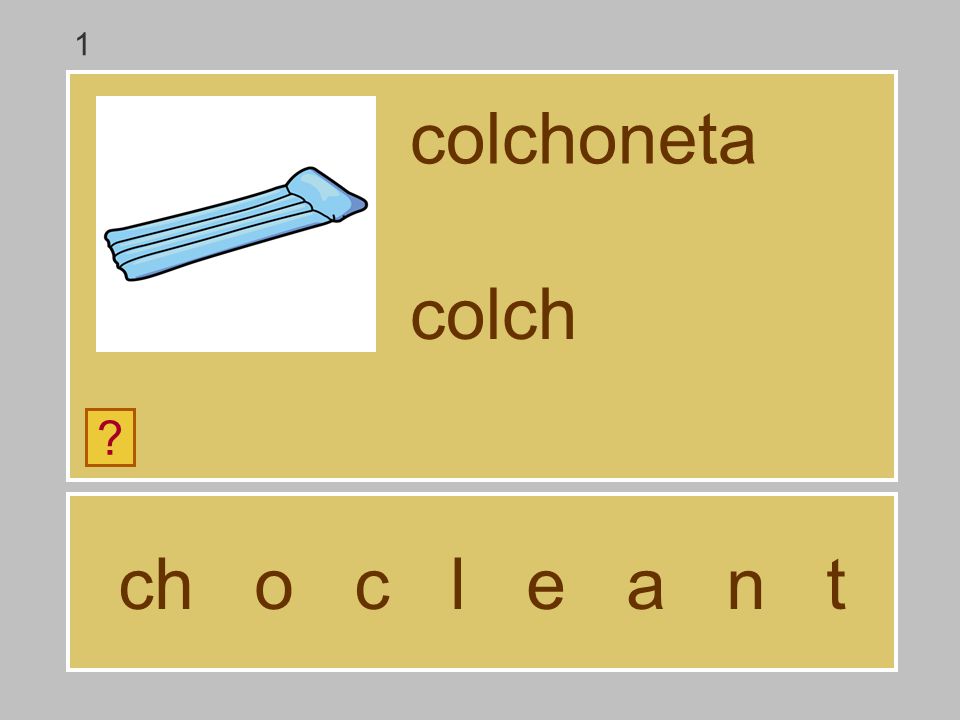 1 colchoneta colch ch o c l e a n t