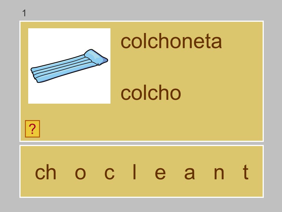 1 colchoneta colcho ch o c l e a n t
