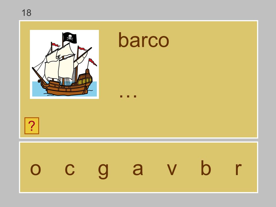 18 barco … o c g a v b r