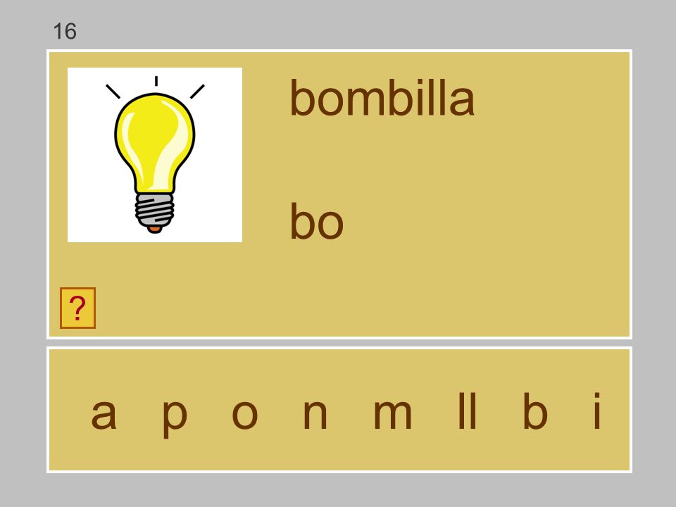 16 bombilla bo a p o n m ll b i