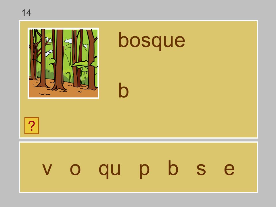 14 bosque b v o qu p b s e