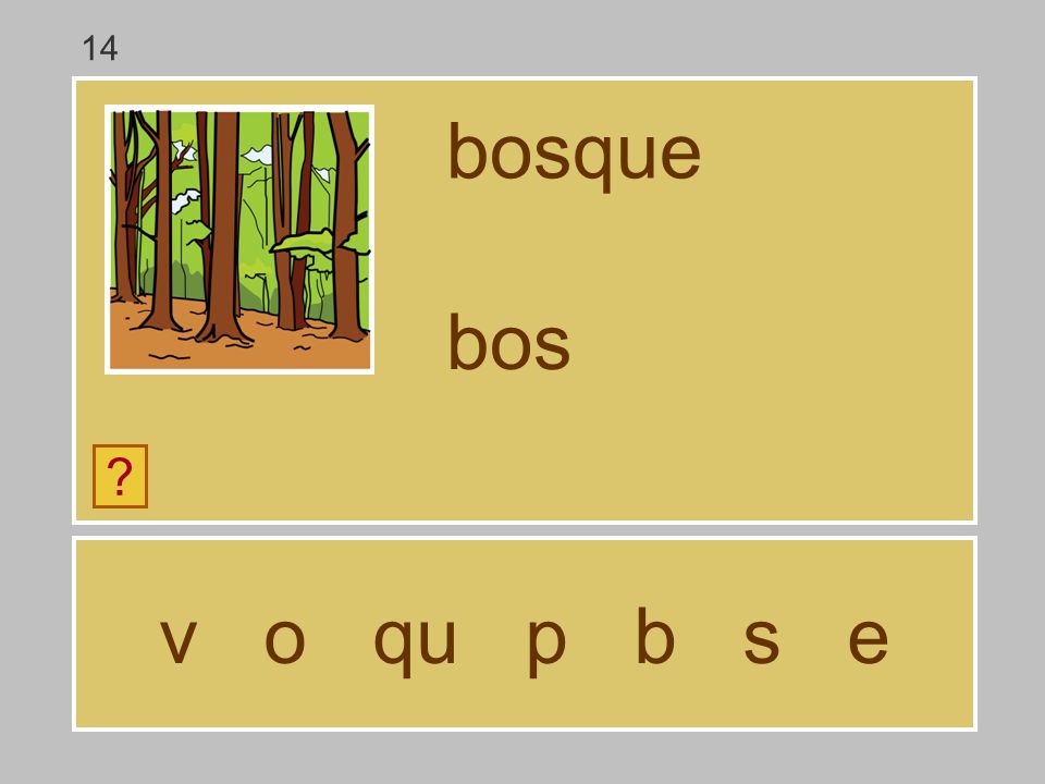 14 bosque bos v o qu p b s e