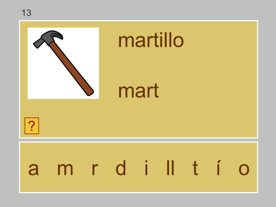13 martillo mart a m r d i ll t í o