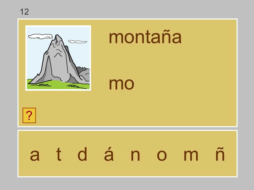 12 montaña mo a t d á n o m ñ
