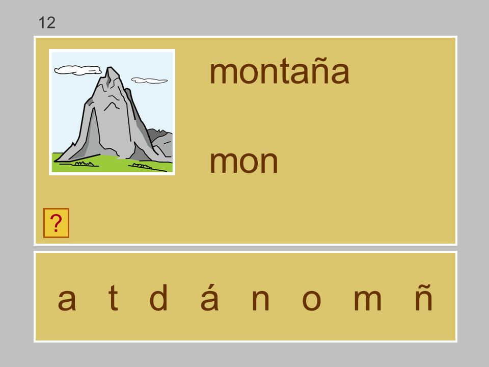 12 montaña mon a t d á n o m ñ
