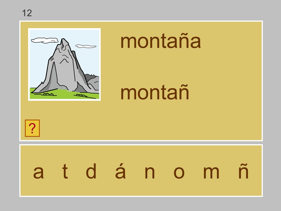 12 montaña montañ a t d á n o m ñ