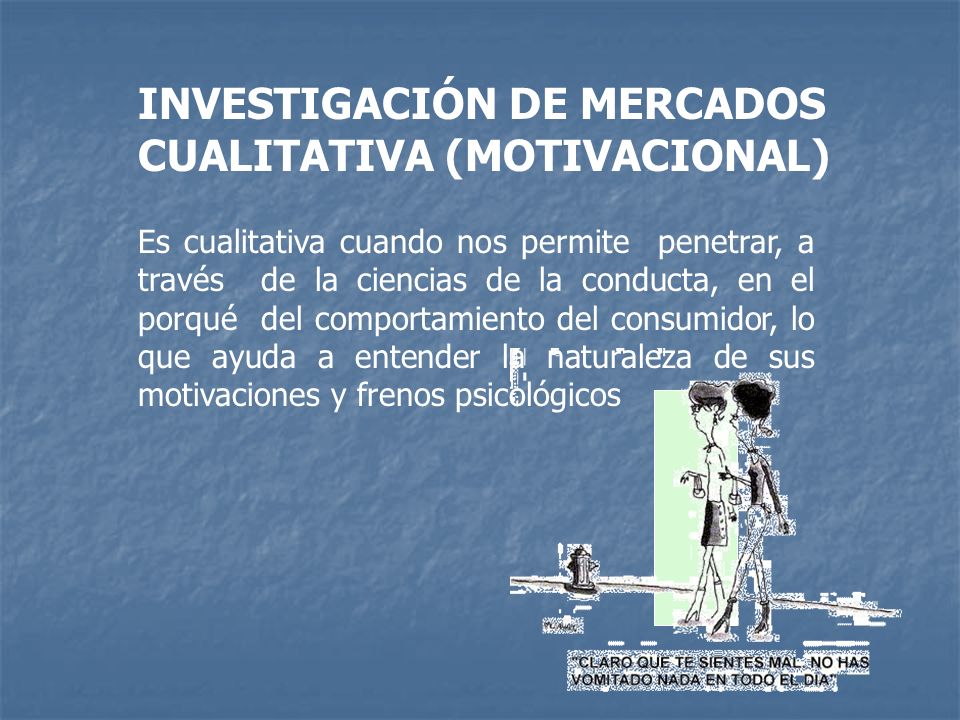 INVESTIGACIÓN DE MERCADOS CUALITATIVA (MOTIVACIONAL)
