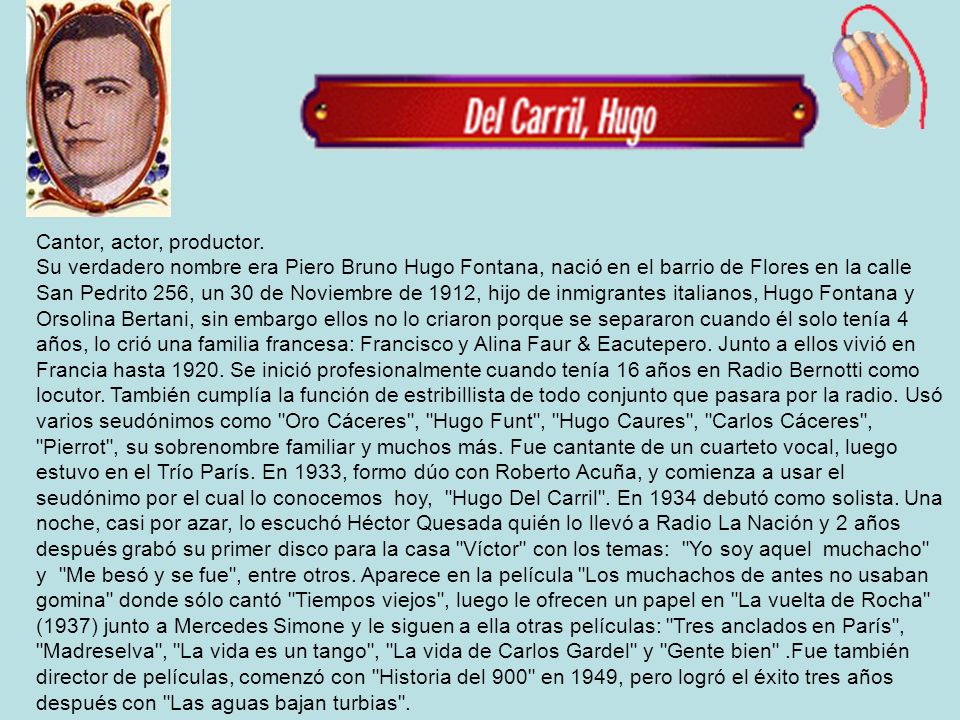 Cantor, actor, productor
