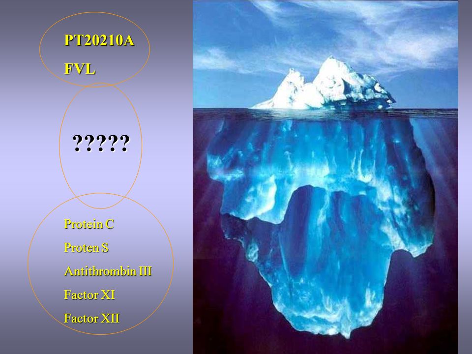 PT20210A FVL Protein C Proten S Antithrombin III Factor XI