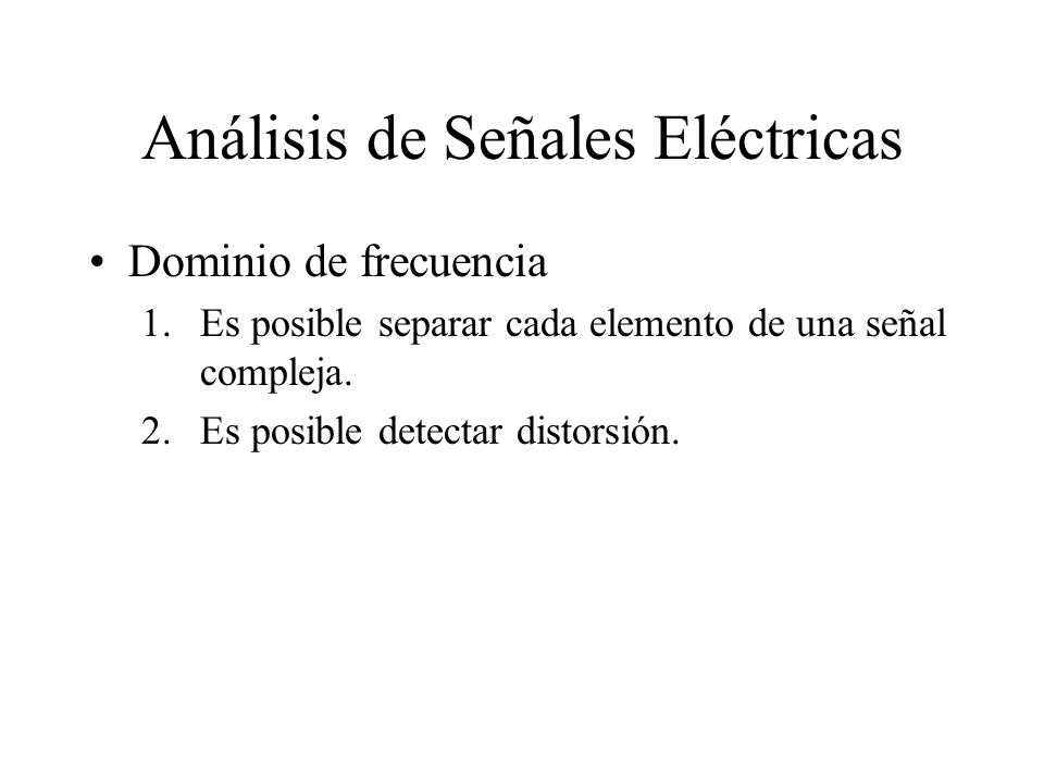 Análisis de Señales Eléctricas