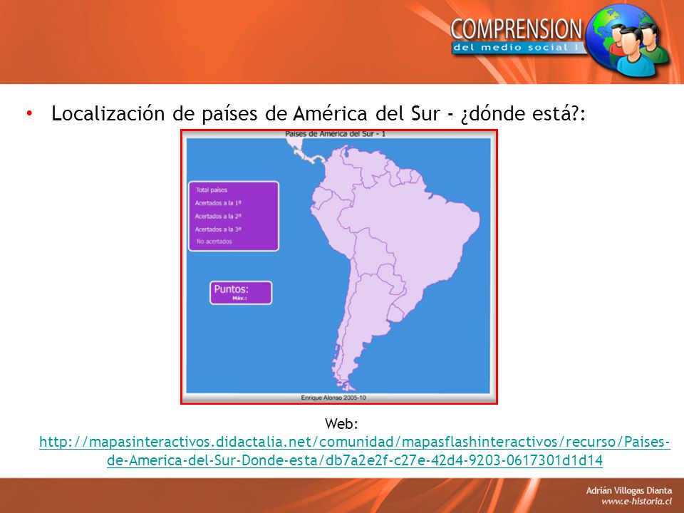 Localización de países de América del Sur - ¿dónde está :