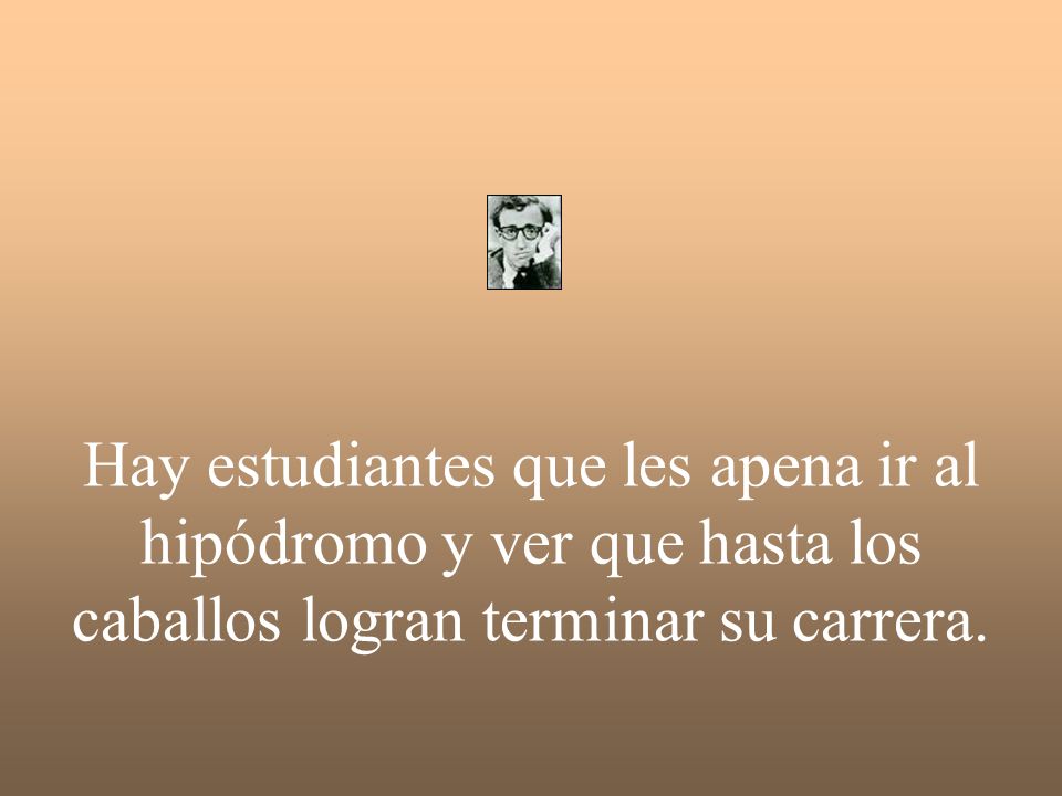 Hay estudiantes que les apena ir al hipódromo y ver que hasta los caballos logran terminar su carrera.