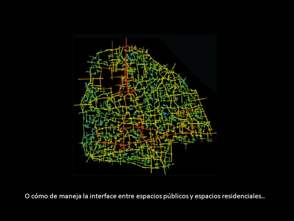 O cómo de maneja la interface entre espacios públicos y espacios residenciales..