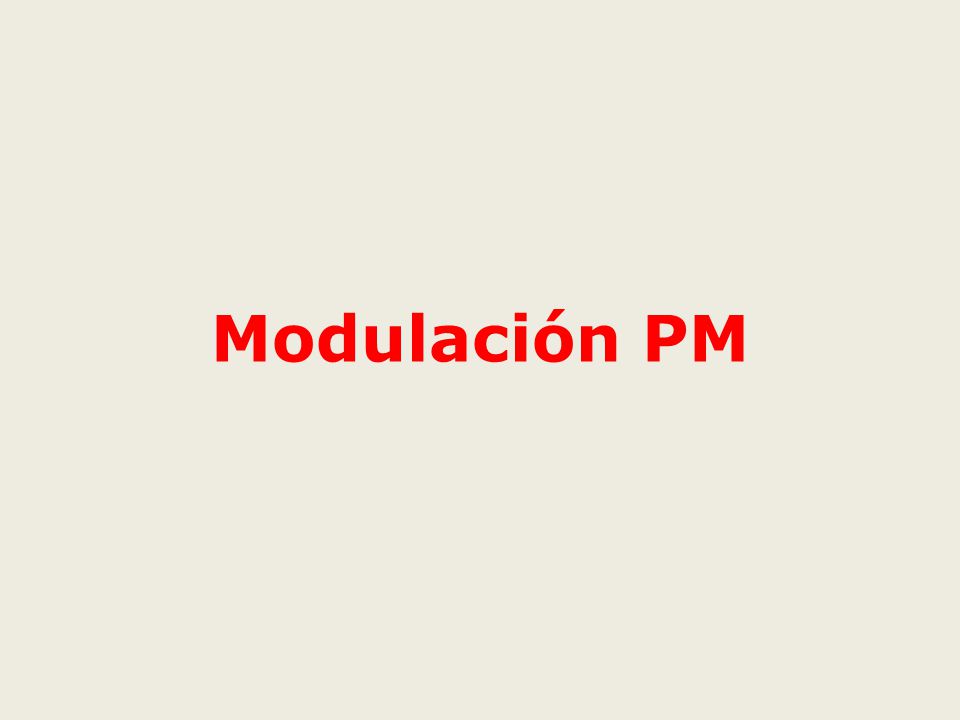 Modulación PM