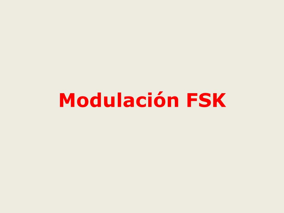 Modulación FSK