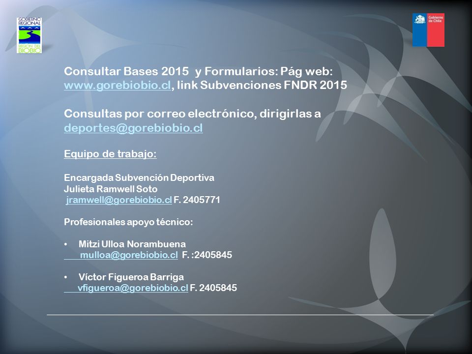 Consultas por correo electrónico, dirigirlas a