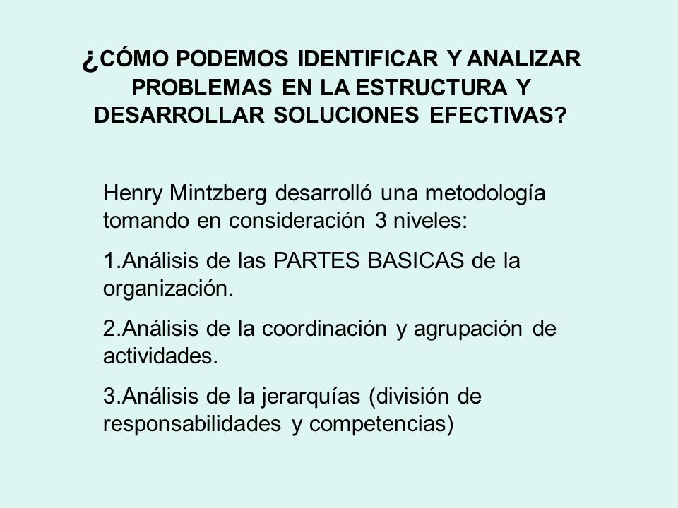 ¿CÓMO PODEMOS IDENTIFICAR Y ANALIZAR PROBLEMAS EN LA ESTRUCTURA Y DESARROLLAR SOLUCIONES EFECTIVAS