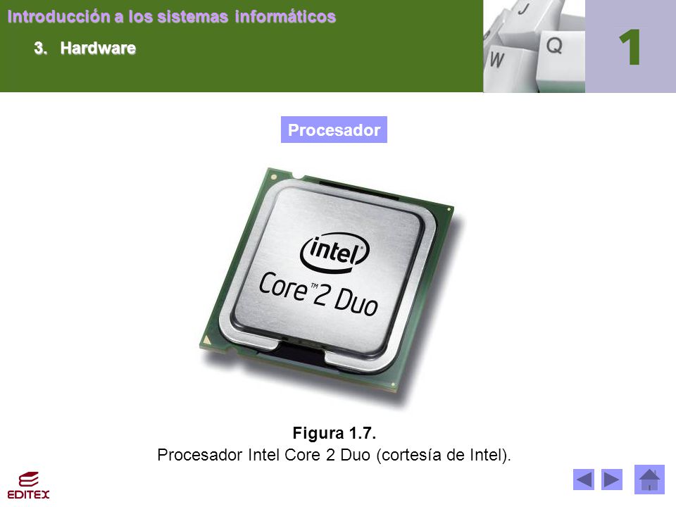 Procesador Intel Core 2 Duo (cortesía de Intel).