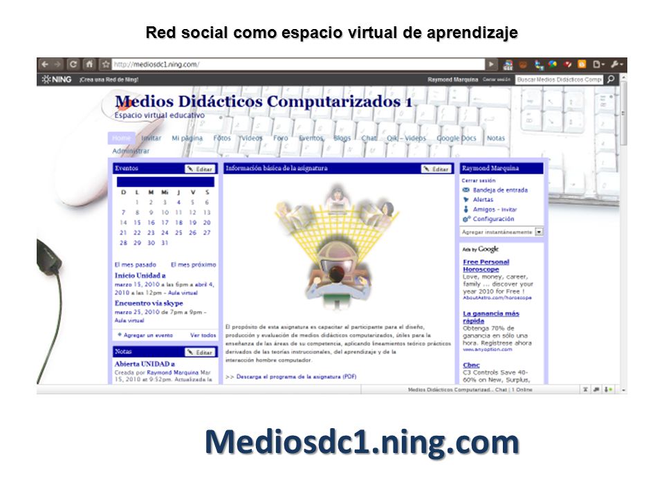 Red social como espacio virtual de aprendizaje