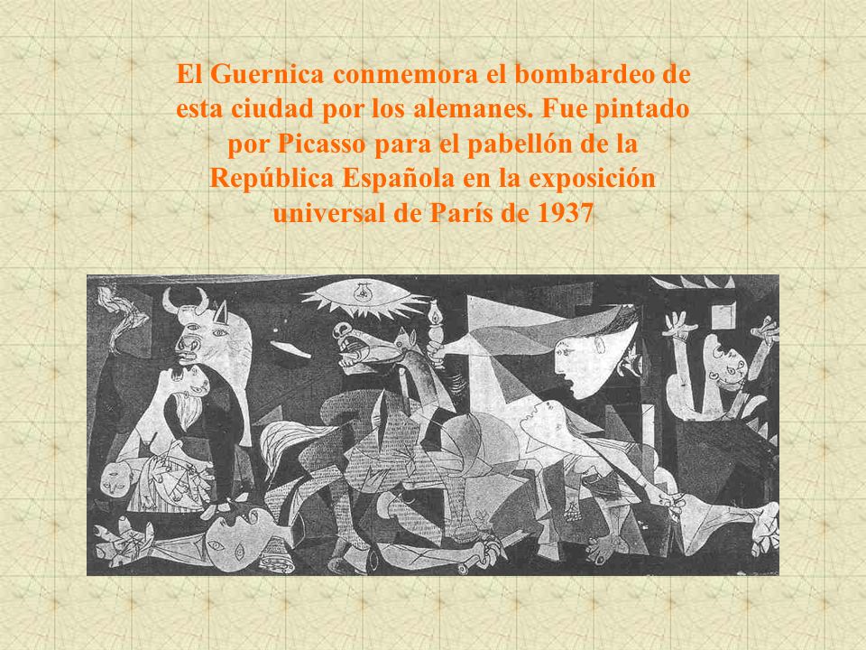 El Guernica conmemora el bombardeo de esta ciudad por los alemanes