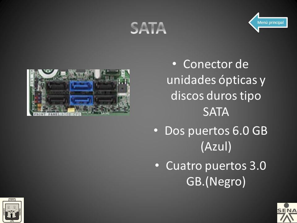 SATA Conector de unidades ópticas y discos duros tipo SATA