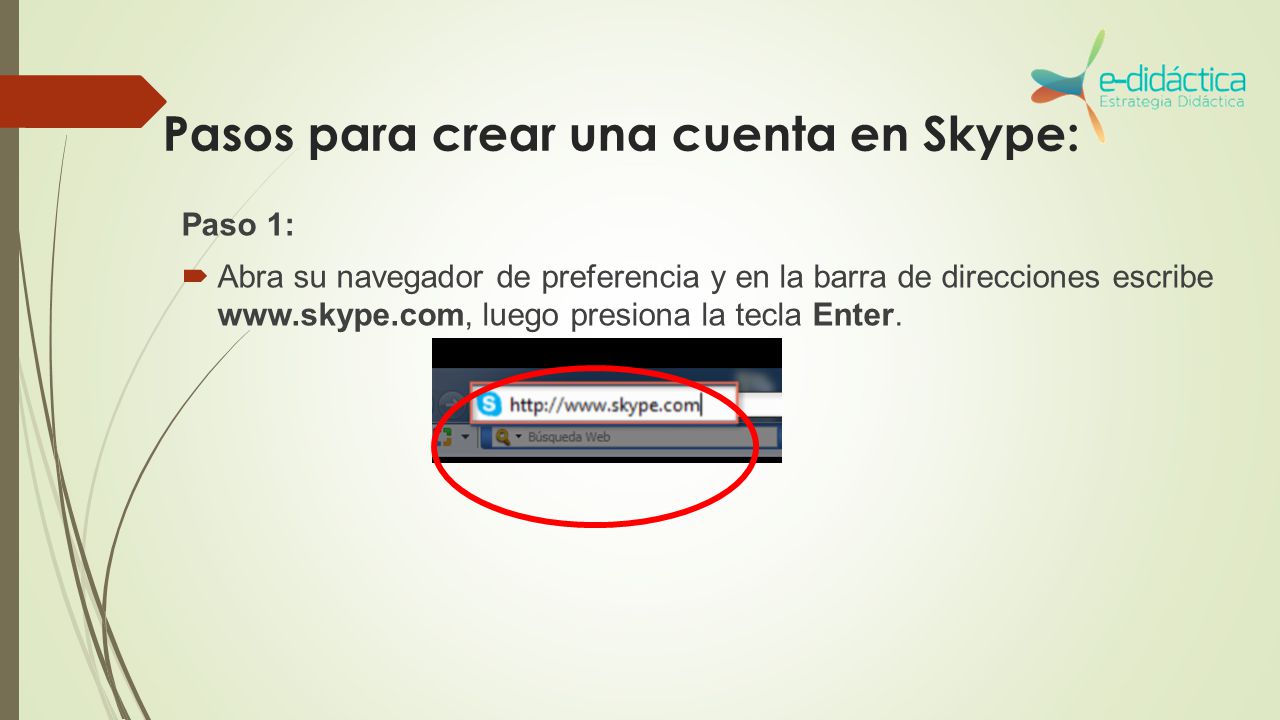 Pasos para crear una cuenta en Skype: