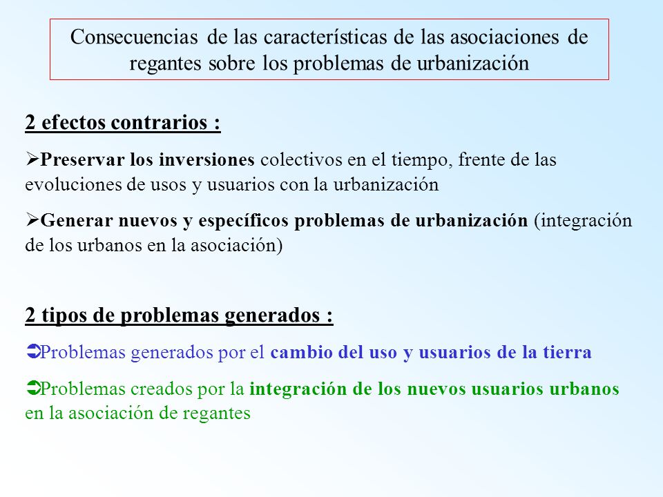 2 tipos de problemas generados :