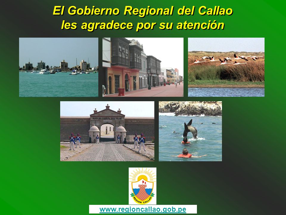 El Gobierno Regional del Callao les agradece por su atención