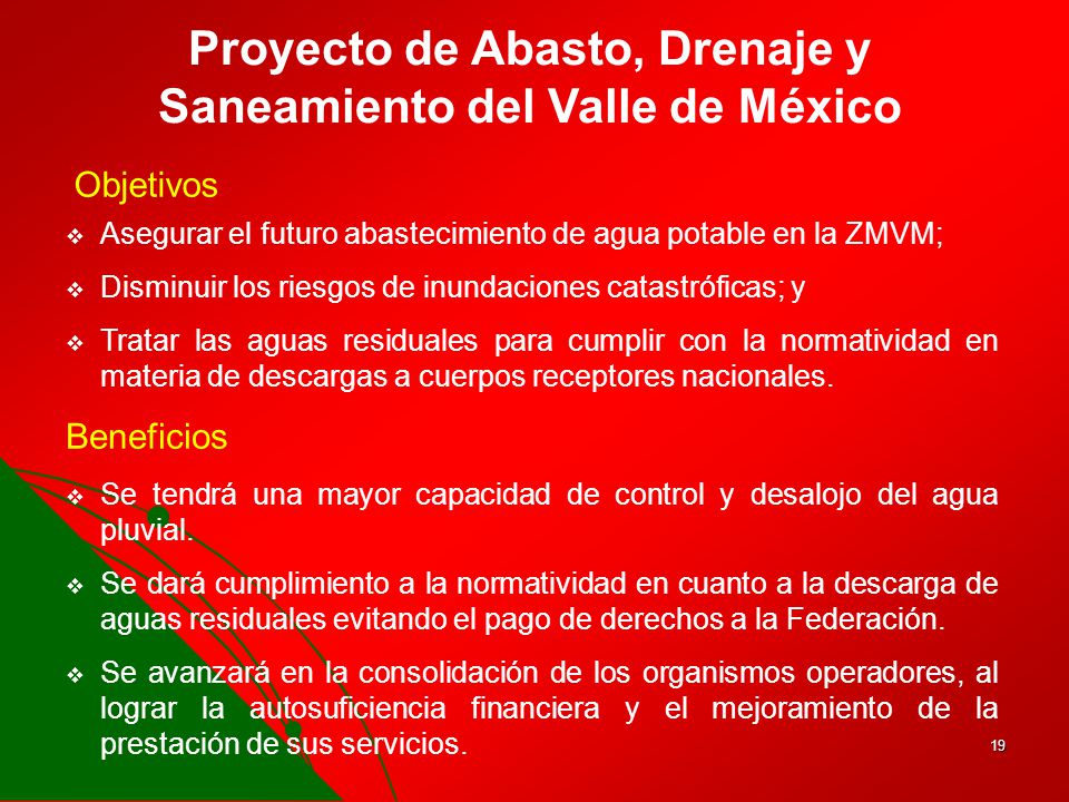 Proyecto de Abasto, Drenaje y Saneamiento del Valle de México